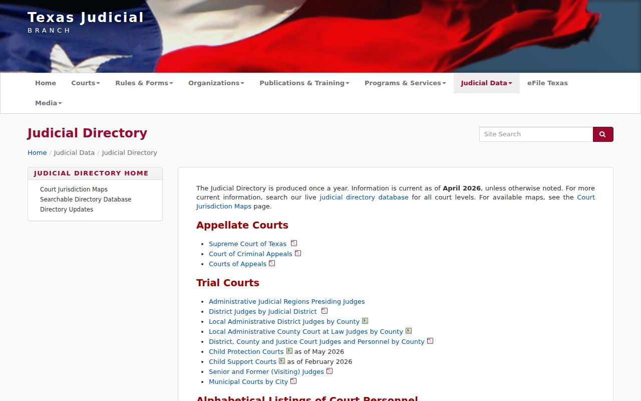 Tenaha warrant records and Texas municipal court directory context