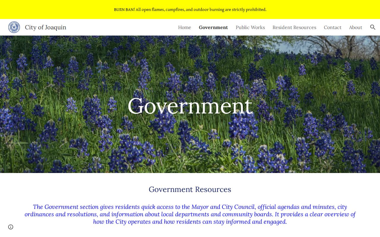 Joaquin warrant records research and official city government contact page